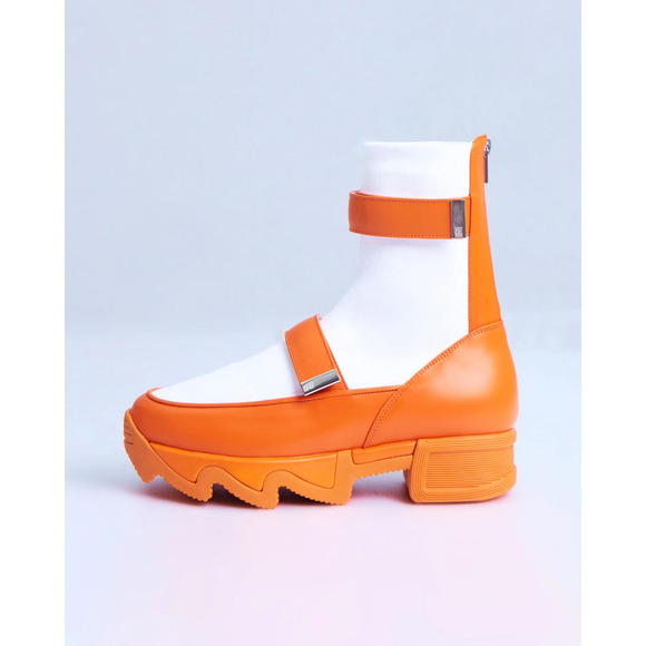 VES Orange High Top Sneaker - Orange - Picture 1 of 1